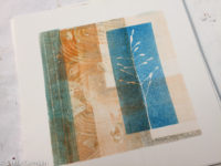 Gelatin Printing With Division Of Space As Guide Linda Germain